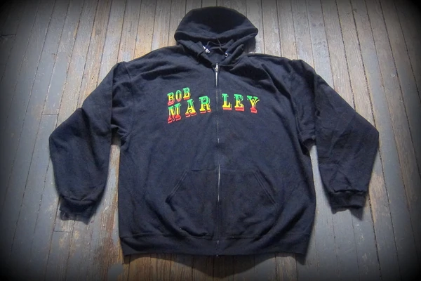 BOB MARLEY - Two Sided Printed - Zipper Hoodie